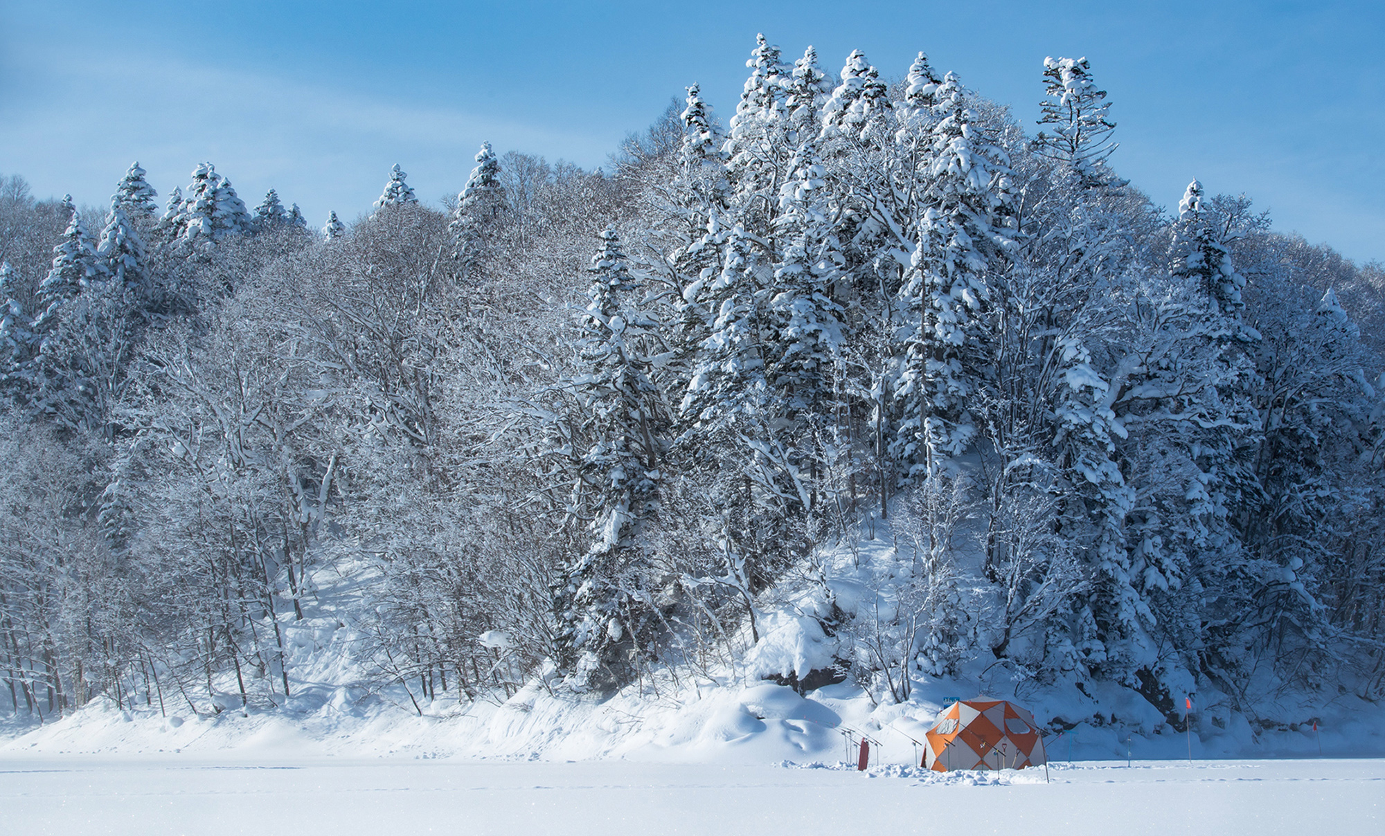 冬遊夢幻北北海道 冬季活動篇 朱鞠內湖冰上釣魚 佐呂別濕原雪地健行 旭川滑雪 冰壺運動 蕎麥麵體驗 PChome旅行團